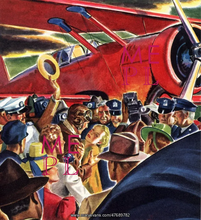 : Girlfriend Greets Pilot : Girlfriend Greets Pilot