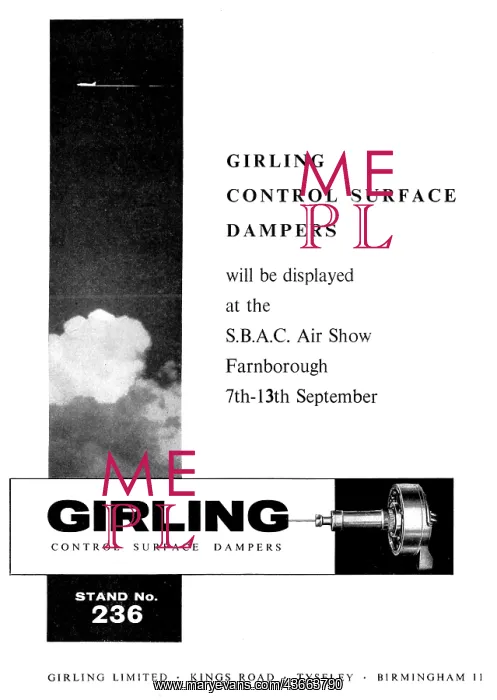 : Girling Control Surface Dampers : Girling Control Surface Dampers