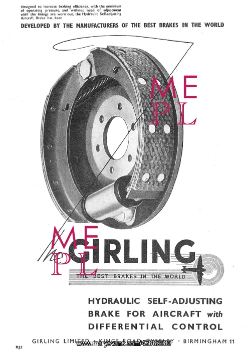 : Girling Self-Adjusting Brakes For Aircraft : Girling Self-Adjusting Brakes For Aircraft