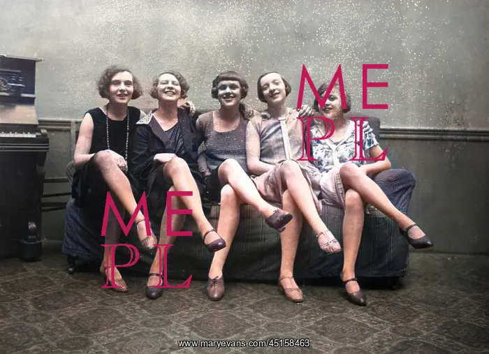 : Five Girls 1920s : Five Girls 1920s