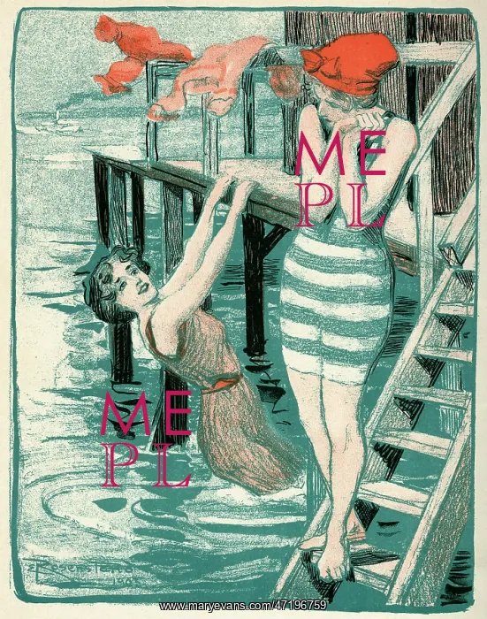 : Girls Bathing 1903 : Girls Bathing 1903