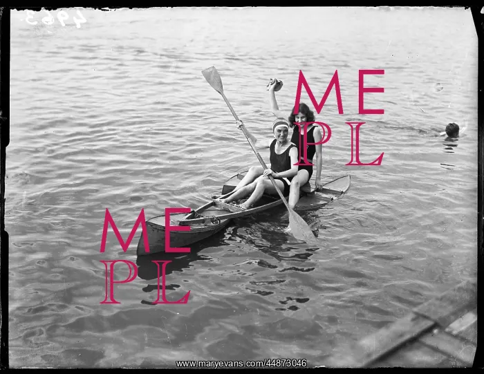  : TWO GIRLS IN A CANOE