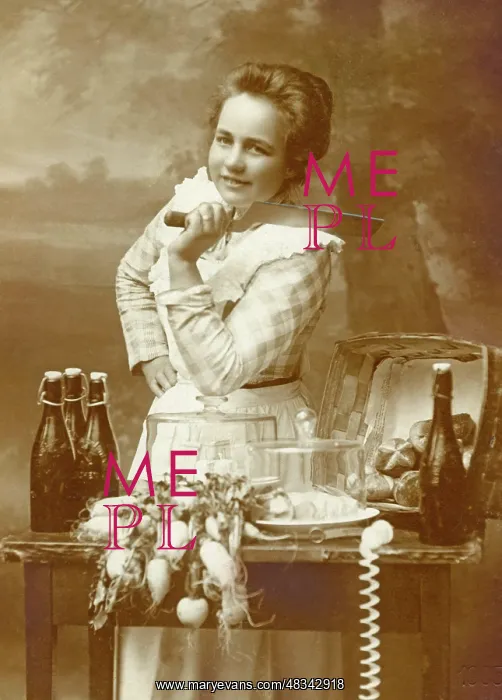: Girls cooking, 1911 : Girls cooking, 1911