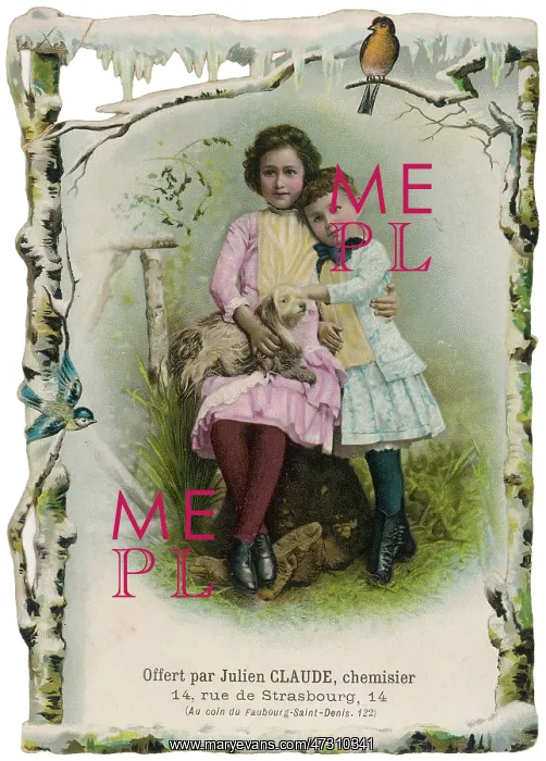  : GIRLS WITH DOG 1890S