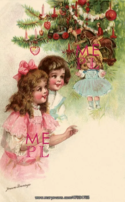  : Girls, Doll and Tree
