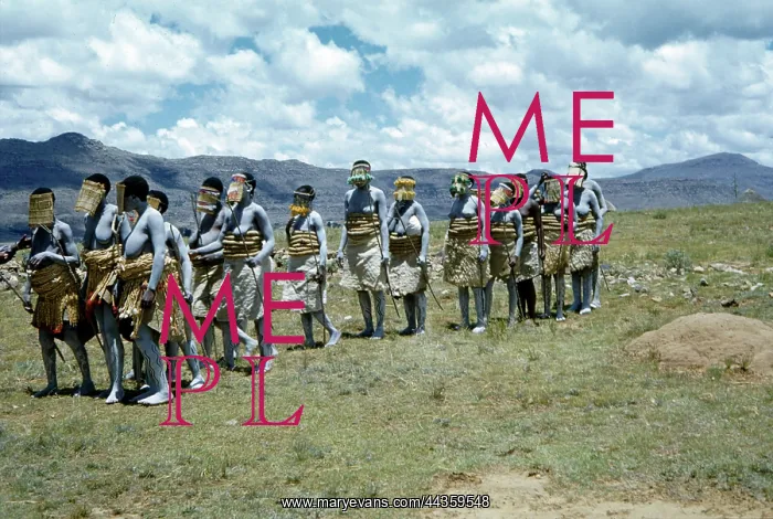 : Girls dressed for traditional dance in Lesotho : Girls dressed for traditional dance in Lesotho