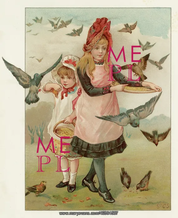 : Girls - Feeding Birds 1892