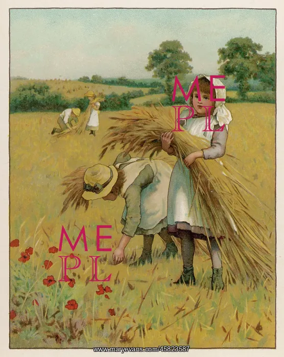  : GIRLS GLEANING 1888