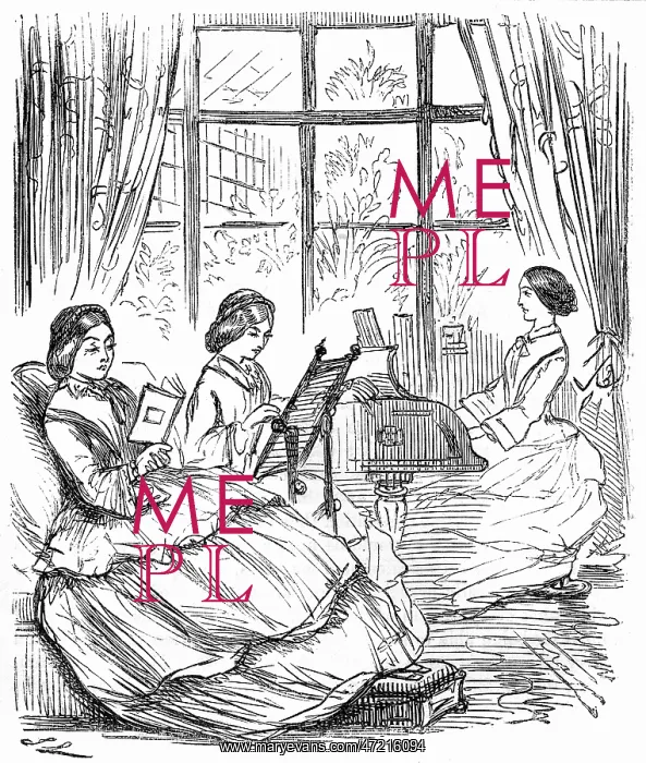 : Girls Learn at Home 1858 : Girls Learn at Home 1858