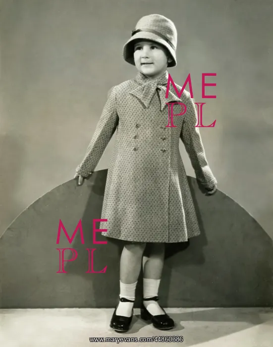 : GIRLS OVERCOAT 1930S : GIRLS OVERCOAT 1930S