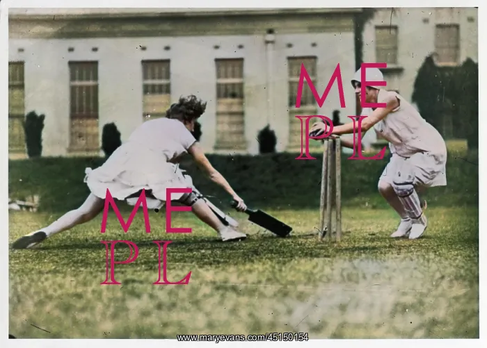 : Girls Playing Cricket : Girls Playing Cricket