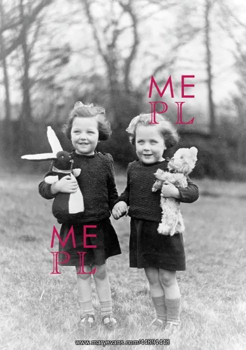 : Two girls playing with their toys : Two girls playing with their toys