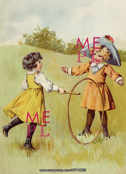 : Girls with Rolling Hoop
