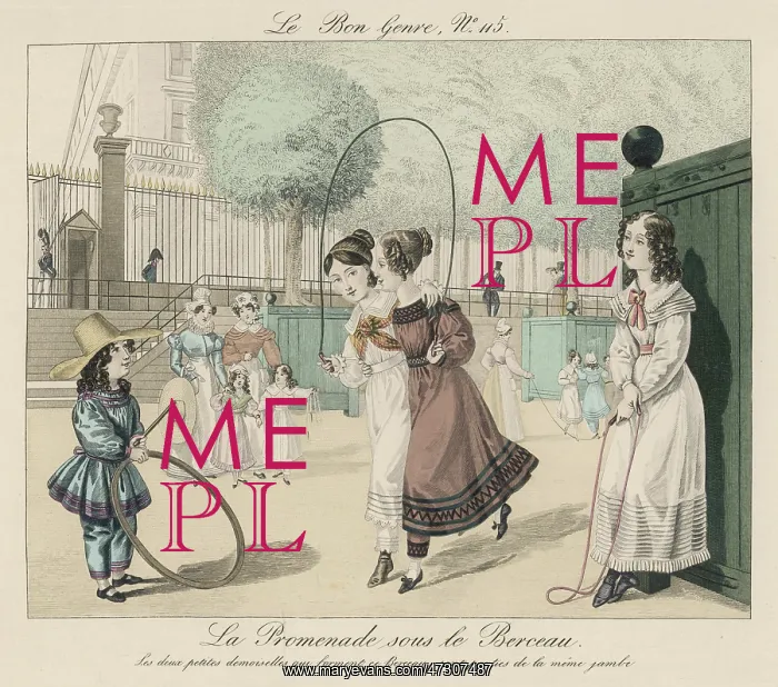  : GIRLS SKIPPING IN PARK