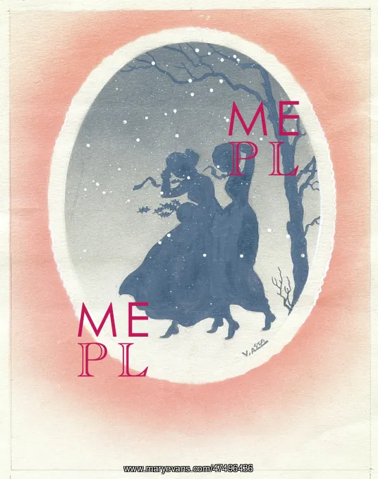  : Two girls in a snowstorm