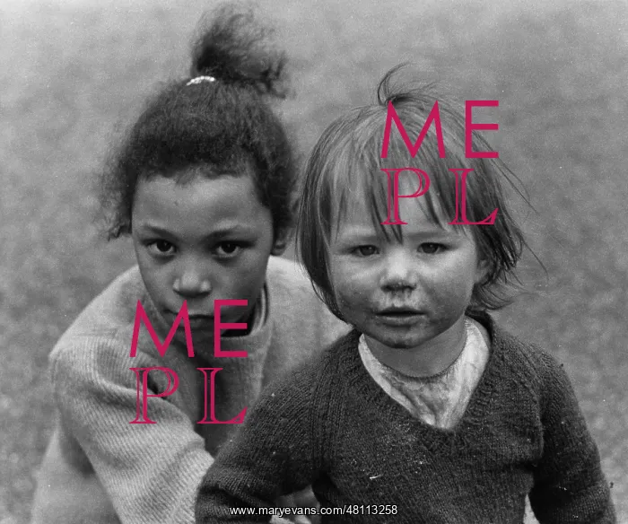 : Two girls in a street : Two girls in a street