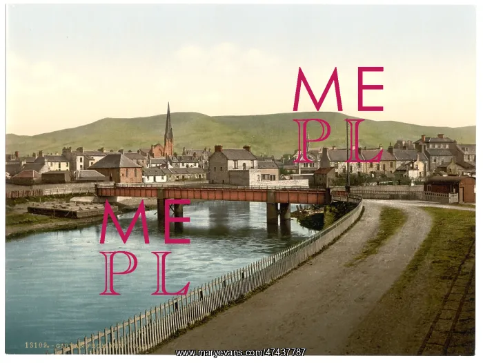 : Girvan, from New Road, Scotland : Girvan, from New Road, Scotland