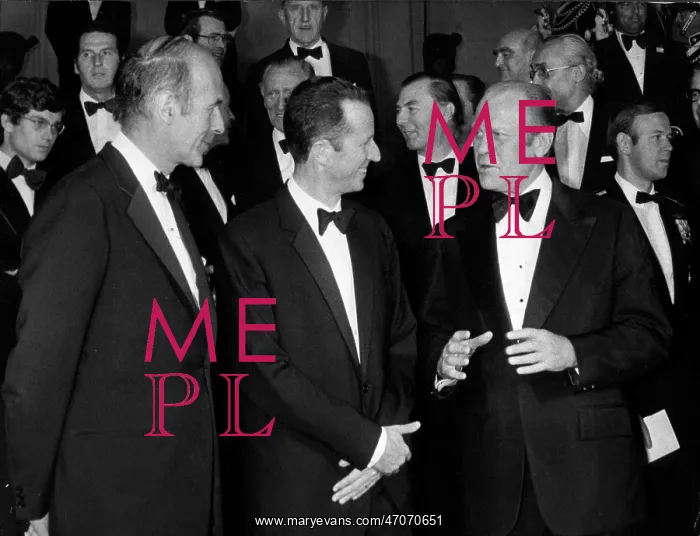 : Giscard d'Estaing, Gerald Ford and King Baudouin, Brussels : Giscard d'Estaing, Gerald Ford and King Baudouin, Brussels