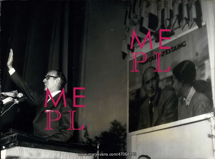 : Giscard d'Estaing during presidential campaign, Nice : Giscard d'Estaing during presidential campaign, Nice
