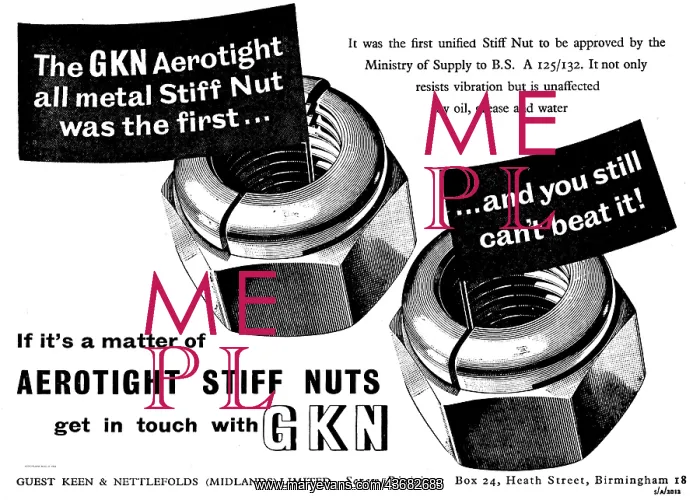 : GKN Aerotight Stiff Nuts For Aircraft : GKN Aerotight Stiff Nuts For Aircraft