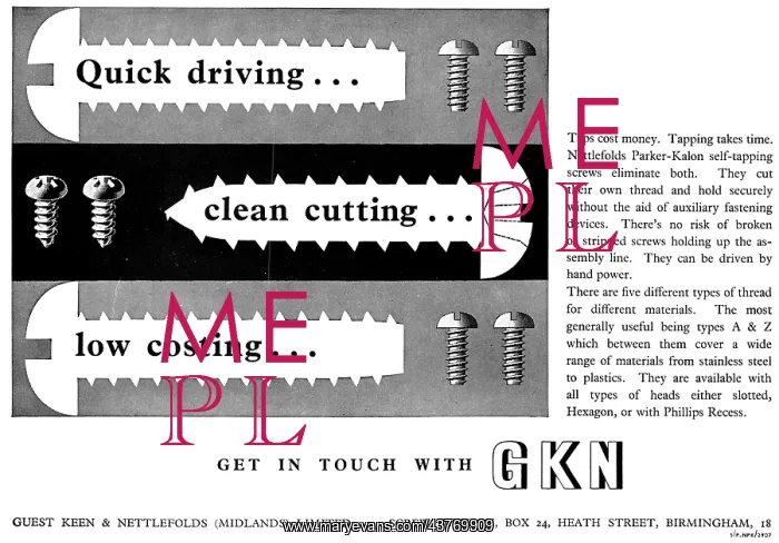 : G.K.N. Fasteners & AGS Parts : G.K.N. Fasteners & AGS Parts