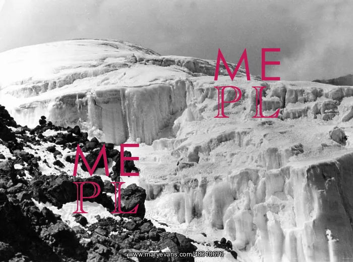 : Glacier in Kilimanjaro, 1935 : Glacier in Kilimanjaro, 1935