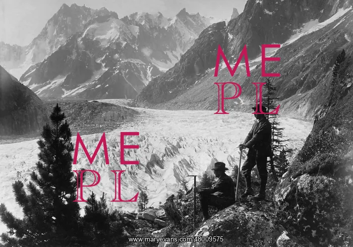 : Glacier on Mont Blanc, 1909 : Glacier on Mont Blanc, 1909