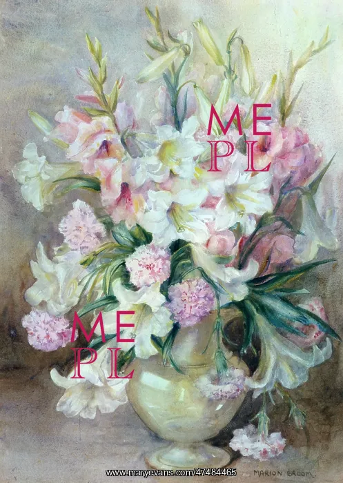  : Gladioli, Lilies & Carnations in a Vase
