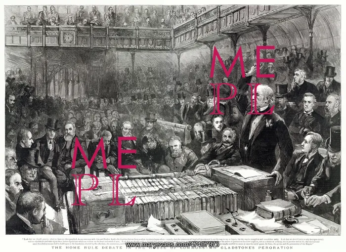 : Gladstone addressing the House of Commons 1886 : Gladstone addressing the House of Commons 1886