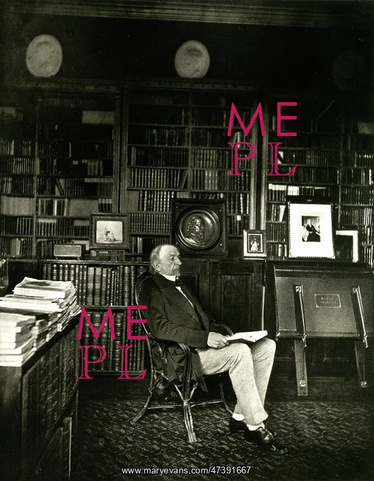 : GLADSTONE IN LIBRARY : GLADSTONE IN LIBRARY