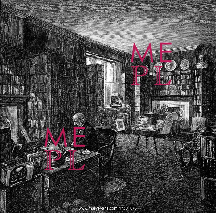 : GLADSTONE IN LIBRARY : GLADSTONE IN LIBRARY