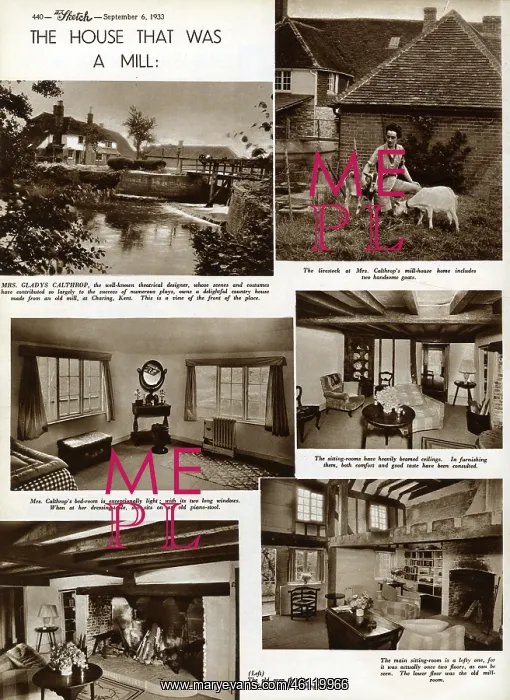 : Gladys Calthrop - The House That Was a Mill : Gladys Calthrop - The House That Was a Mill