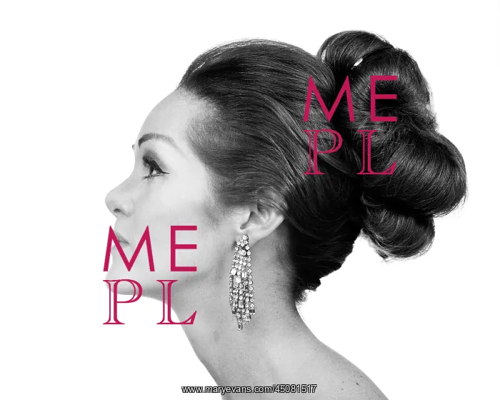  : Glamorous Brunette Woman in profile