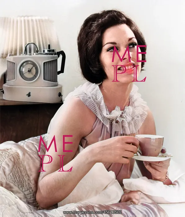 : A glamorous female model with her trusty Goblin Teasmade : A glamorous female model with her trusty Goblin Teasmade