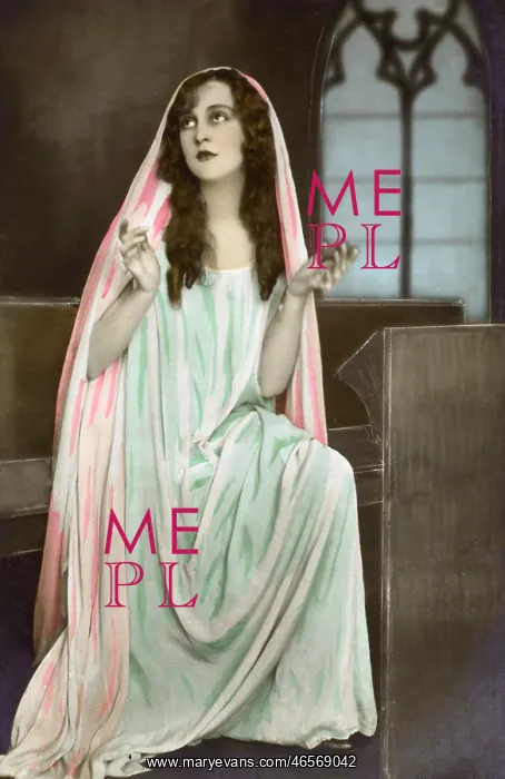 : Glamorous French beauty in pious pose : Glamorous French beauty in pious pose