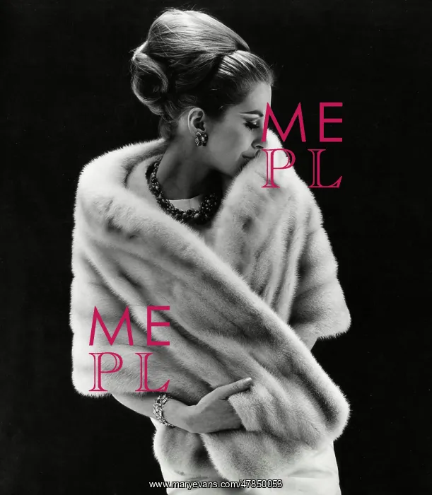 : Glamorous model wrapped in an opulent fur stole : Glamorous model wrapped in an opulent fur stole