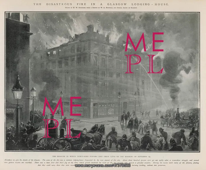 : GLASGOW FIRE 1905 : GLASGOW FIRE 1905