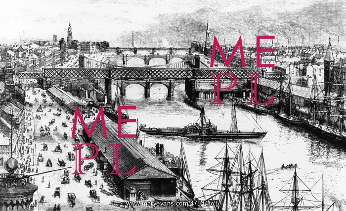 : Glasgow from the Sailor's Home, 1880 : Glasgow from the Sailor's Home, 1880