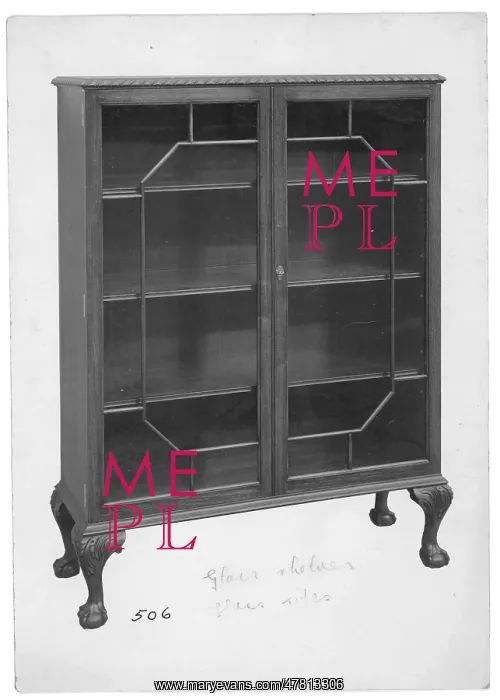 : Glass-fronted Mahogany bookcase : Glass-fronted Mahogany bookcase