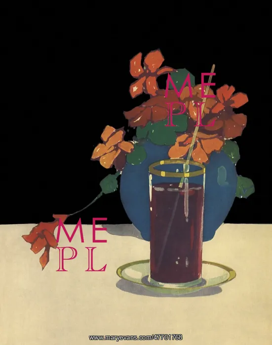 : Glass of Punch, Flowers : Glass of Punch, Flowers