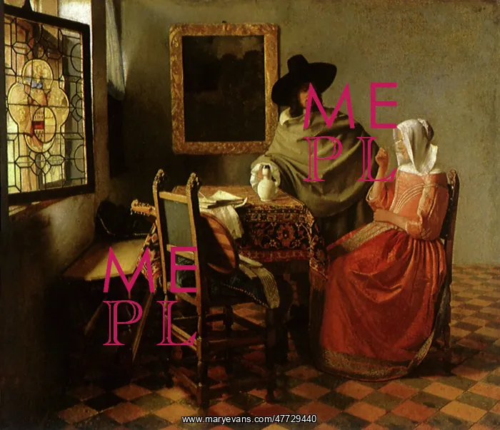  : The Glass of Wine, by Vermeer