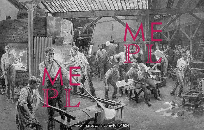  : Glassblowing workmen and boys