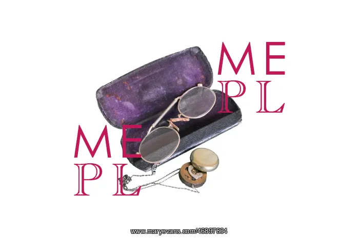 : Glasses with brooch : Glasses with brooch