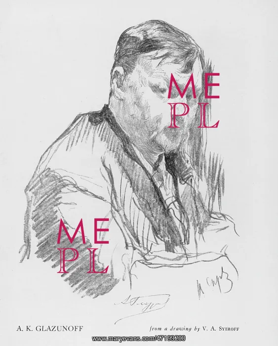 : GLAZUNOV / MUSICIAN : GLAZUNOV / MUSICIAN
