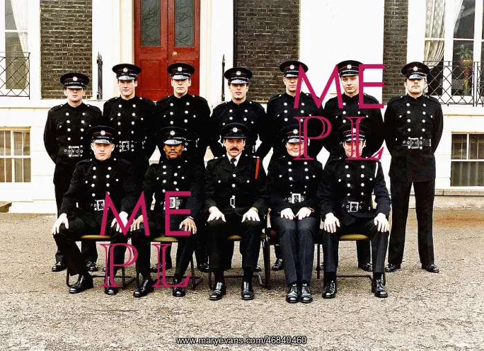 : GLC-LFB Southwark training school squad group photo : GLC-LFB Southwark training school squad group photo