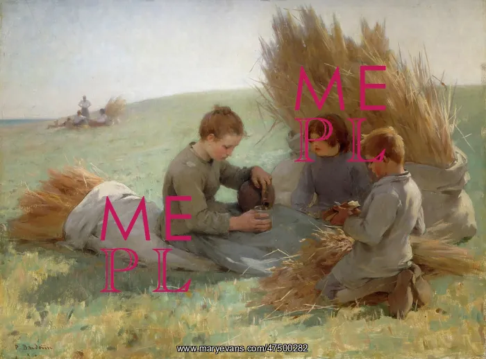 : Gleaners ' children in a corn field : Gleaners ' children in a corn field