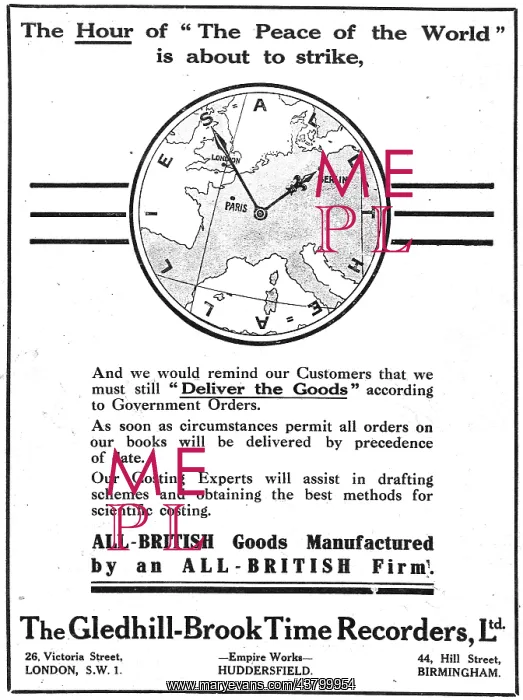 : Gledhill-Brook Factory Time Recorders : Gledhill-Brook Factory Time Recorders