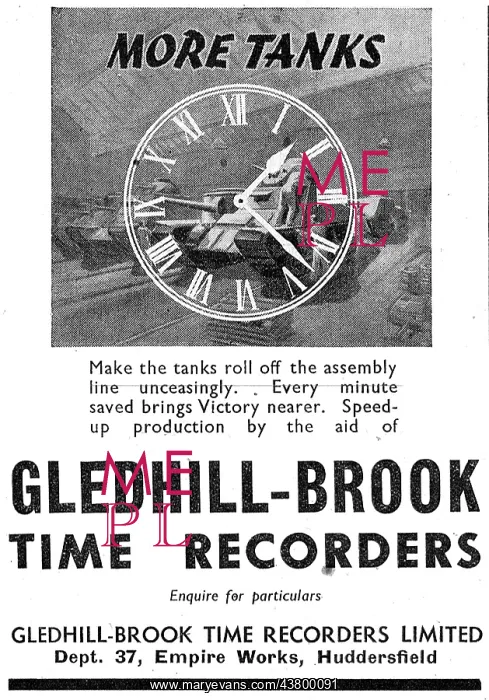 : Gledhill-Brook Factory Time Recorders : Gledhill-Brook Factory Time Recorders