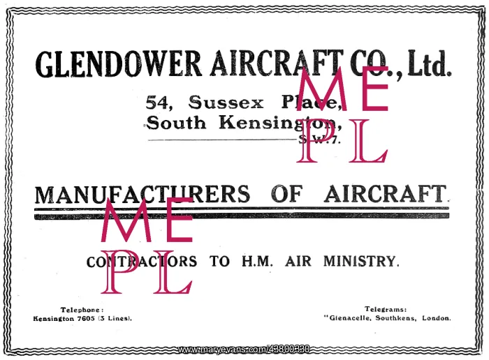 : Glendower Aircraft Co: Aircraft Constructors : Glendower Aircraft Co: Aircraft Constructors
