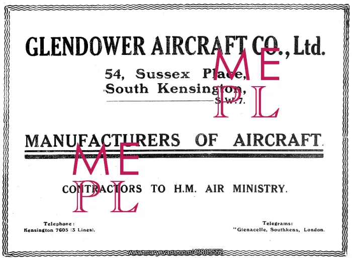 : Glendower Aircraft Co: Aircraft Constructors : Glendower Aircraft Co: Aircraft Constructors